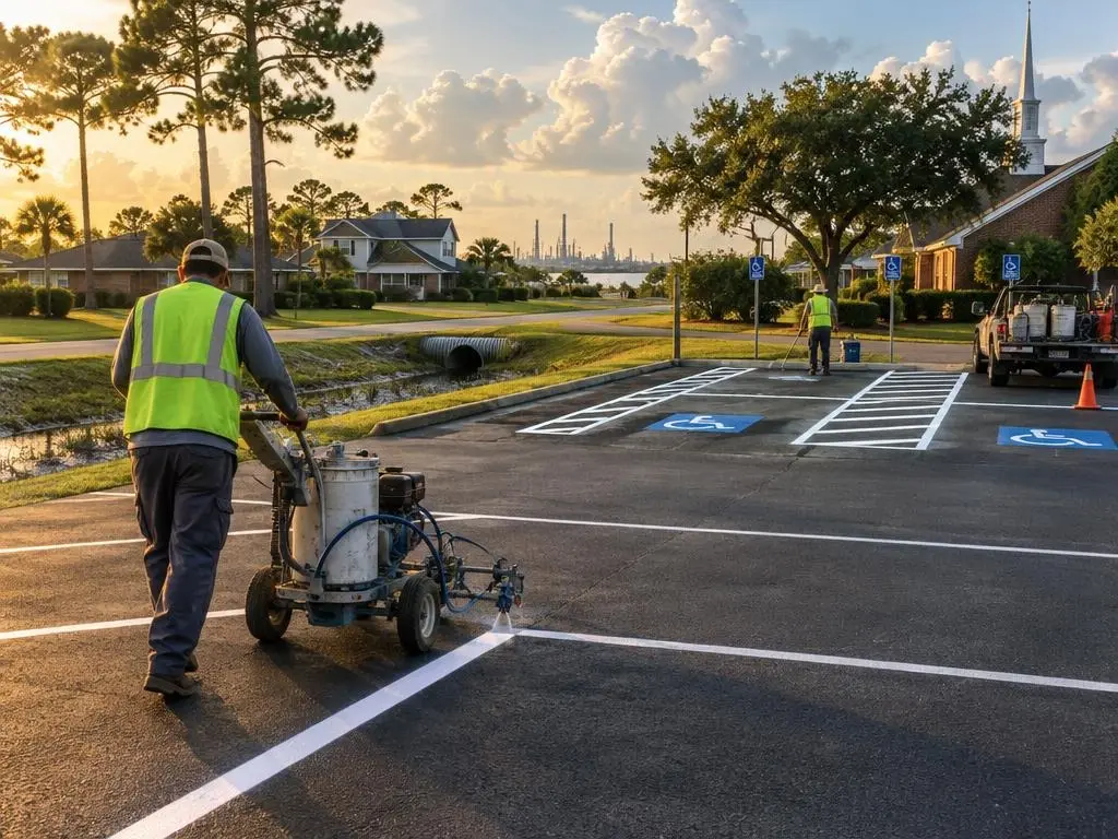 Parking Lot Striping in Baytown, TX